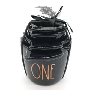 Rae Dunn x Halloween Black Bat‎ Measuring Cups With Orange Lettering New Release